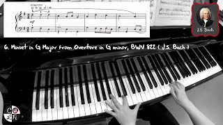 BACH Minuet in G Major from Overture in G minor, BWV 822 | First Lessons in Bach - No. 6
