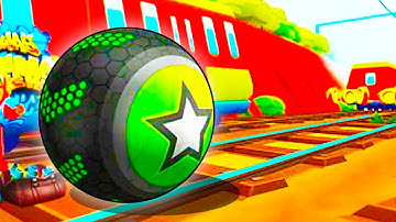 GOING BALLS in SUBWAY SURFERS (Tram Rolling Ball Adventure)