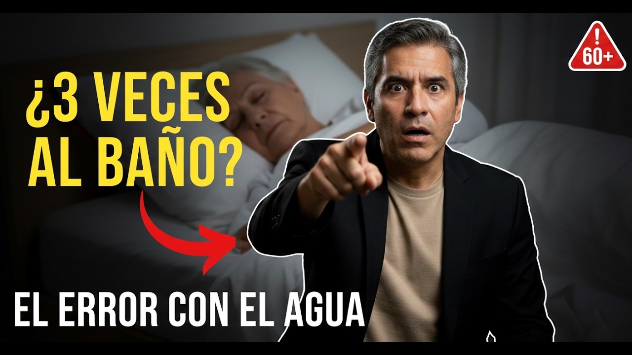 ¿Te levantas 3 veces cada noche al baño? El error que cometes con el agua sin saberlo