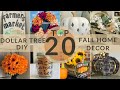 🍂Top 20 DOLLAR TREE DIY FALL Farmhouse Decor