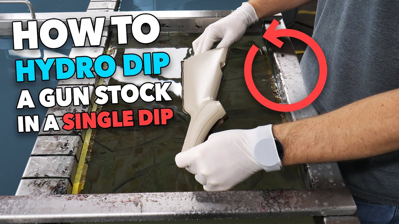 How To Hydro Dip a Gun Stock In a SINGLE DIP YouTube