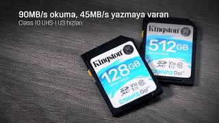 Kingston Canvas Go!™ SD kartı Bilendenal.com Stoklarında