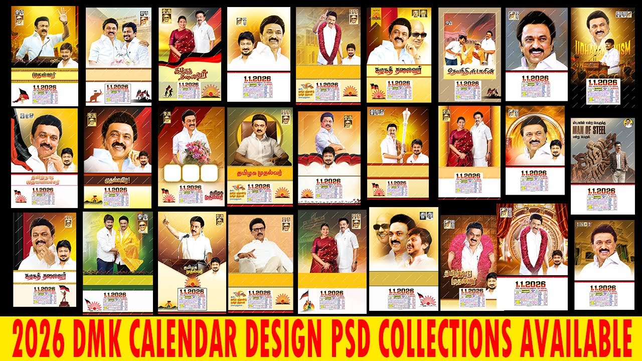2026 Dmk calendar design psd collections | Stalin calendar design psd ...
