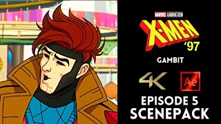 Gambit [Xmen 97] 1:1 Ep 5 4K Scenepack