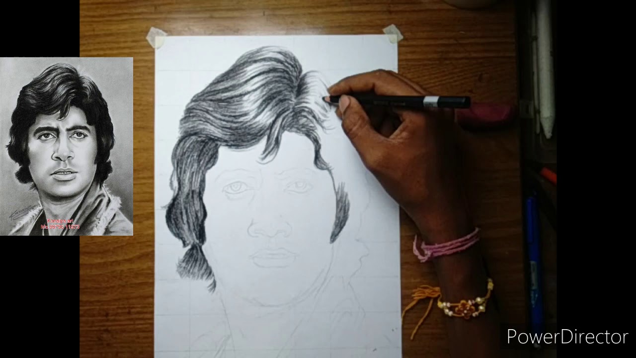 ArtStation - PENCIL SKETCHING --> { MR. AMITABH BACHCHAN }