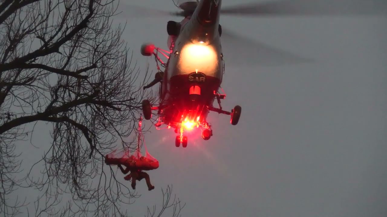 W-3A Sokol Czech Air Force, cvičení záchranných prací.