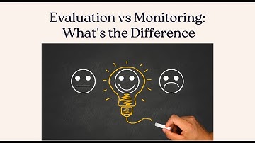 Evaluation vs Monitoring: What