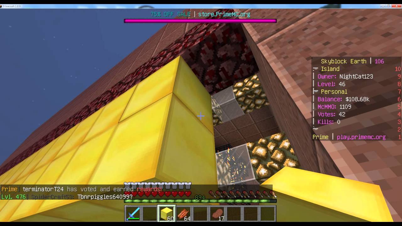 nightcat yt minecraft sv play primemc 1 youtube