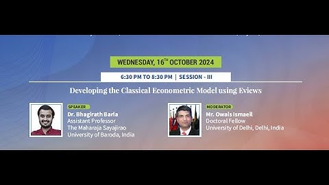 Developing the Classical Econometric Model using Eviews