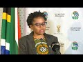 Minister Ntshavheni&#39;s media briefing on government&#39;s action plan after violence and looting
