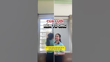 Loại rèm tổ ong kết hợp cửa lưới chống muỗi đẹp - rẻ - bền nên mua [SMARK] 077 589 7668