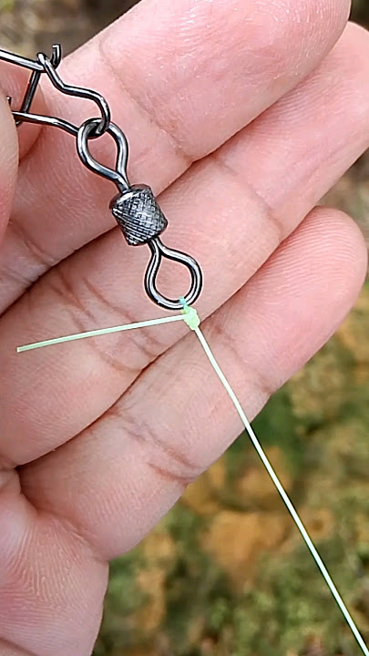 how to tie a improved clinch Knot #fishing #tutorial #clinch #knot #tips #swivel #fishingknot