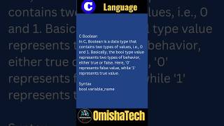 C Boolean data type in C programming #cprogramming #programming #datatype #boolean #strings