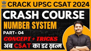 CSAT Classes for upsc prelims 2024 | Complete Number System For UPSC CSAT 2024