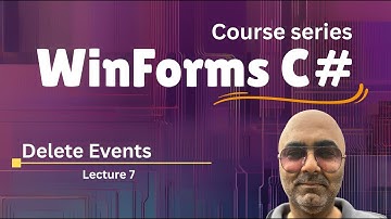 Delete Events in C# WinForms  | WinForms Tutorial for Beginners