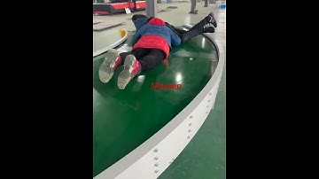 Maxsen curved belt conveyor | big loading conveyor | curved conveyor