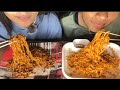 Eating Samyang Jjajang and Buldak noodles/ black bean noodles/Asmr