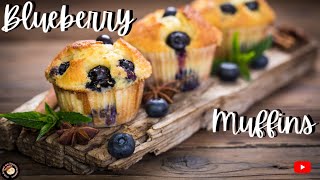 Easy Blueberry Muffin Recipe | Easy Blueberry Muffins | Homemade Muffins