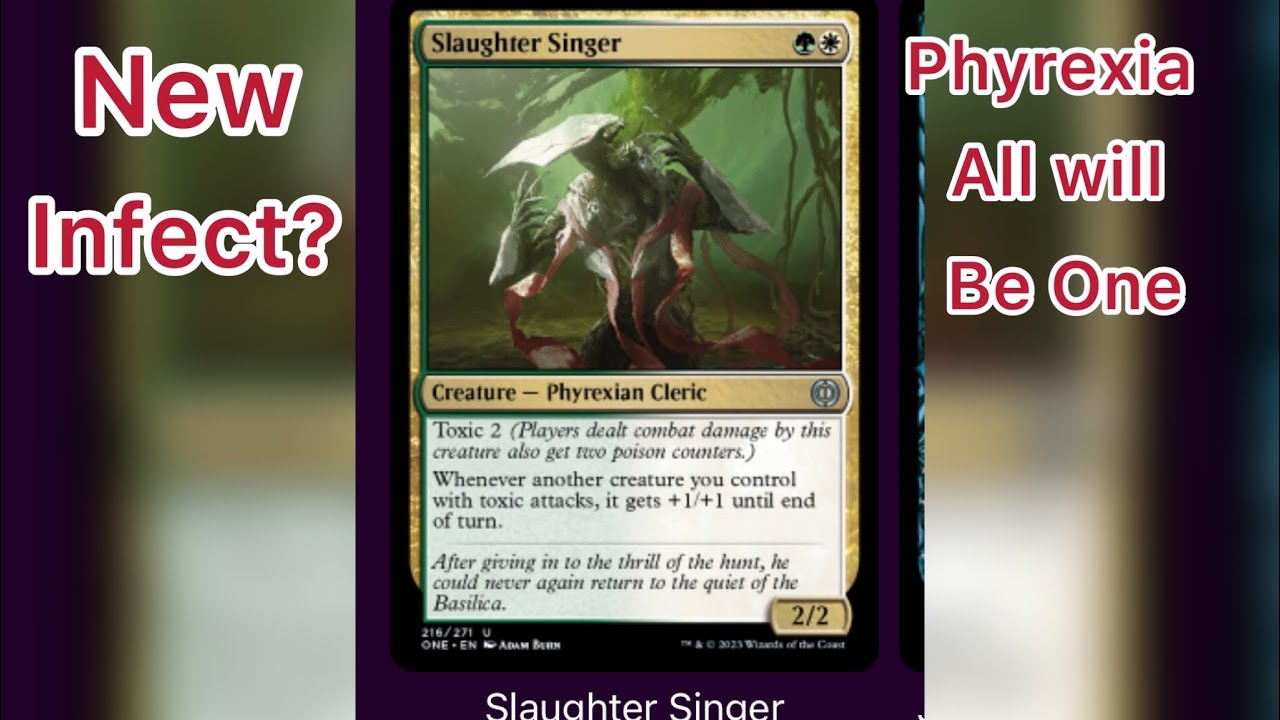 Pyrexia Toxic Phyrexia all will be one spoilers new toxic cards mtg infect - YouTube