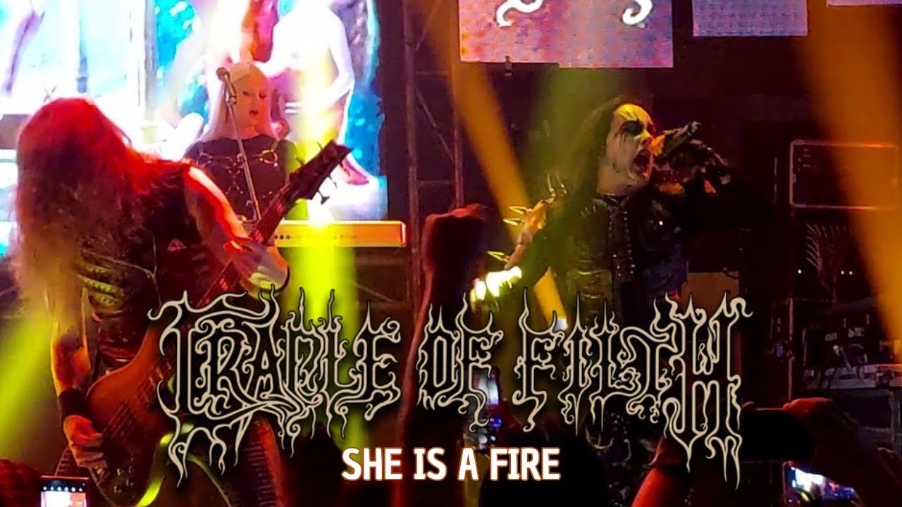 Cradle of Filth en Chile She is a Fire (2023) YouTube