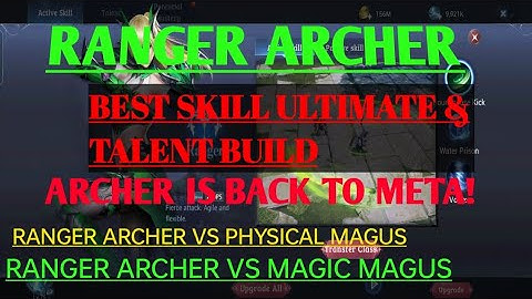 #MU ORIGIN 3 ASIA | RANGER ARCHER PVP SKILL, SKILL ULTIMATE AND TALENT BUILD