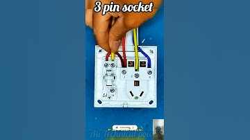 👉3 पिन सॉकेट कनेक्शन 😀 3 pin socket connection 🙂  #shorts #electrical