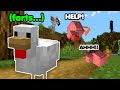 Beating minecraft as a chicken