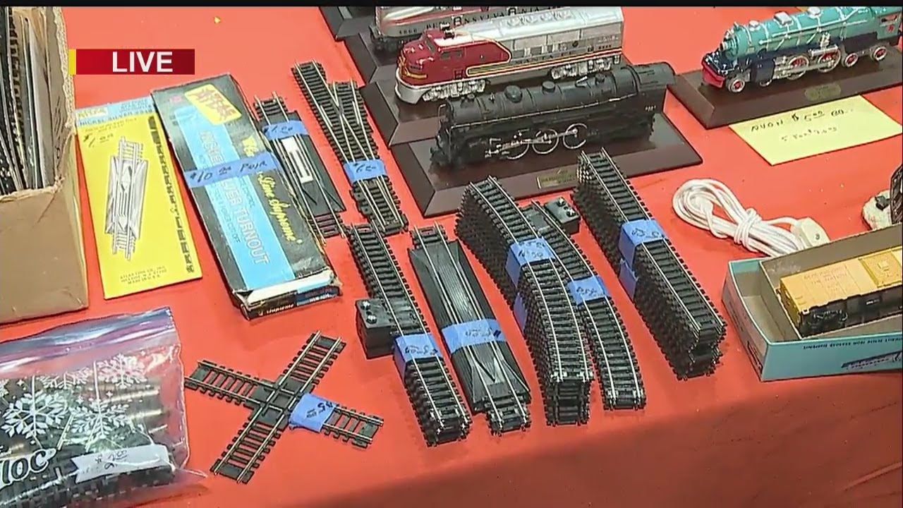 Toy train and model railroad flea market YouTube