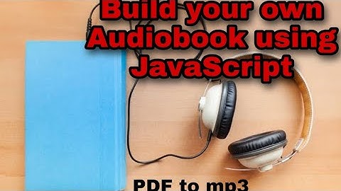 How To Convert Pdf To Audio MP3 using node js || Javascript free Audiobook || gtts