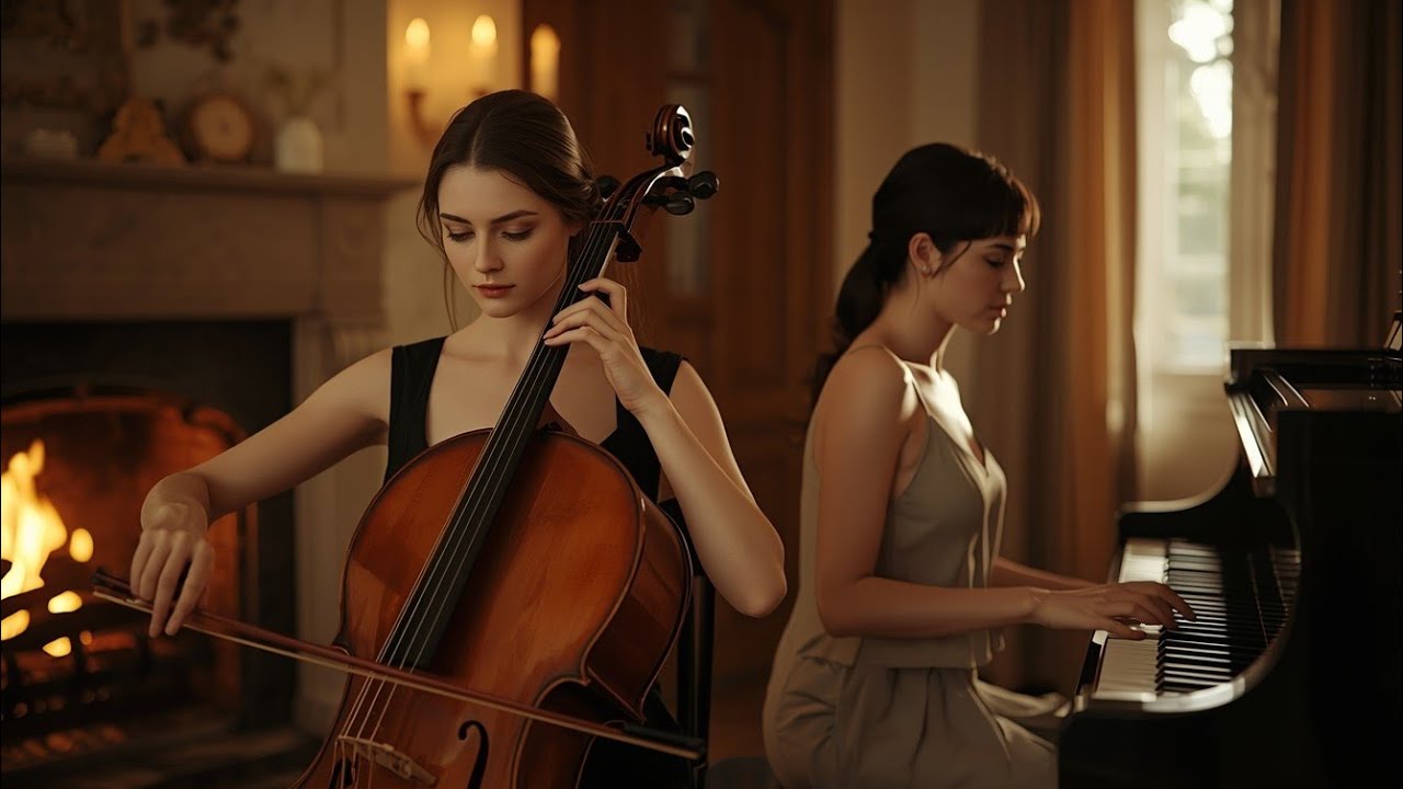 Cello Piano Sleep Music – Relaxing Dark Cello Sounds for Deep Sleep ...