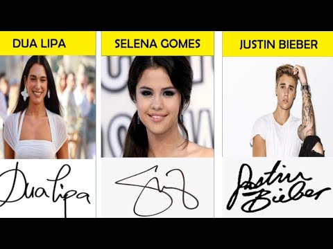 Famous Music Artists singnature 2024]
