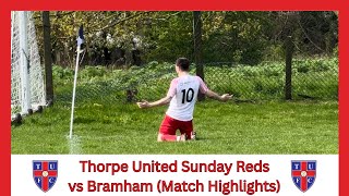 Thorpe United Sunday Reds vs Bramham Sundays (Full Match Highlights) ⚽️