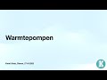 Lezing over warmtepompen