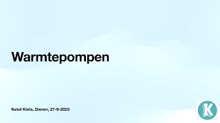 Lezing over warmtepompen