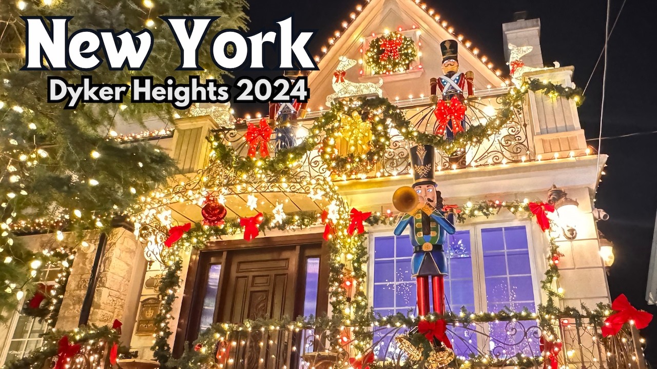 New York, Amerika Serikat | NYC Christmas | Tur Jalan Kaki 4K