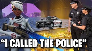 Scammer CALLS THE POLICE ON ME!! 👮‍♀️💀 (Scammer Get Scammed) Fortnite Save The World