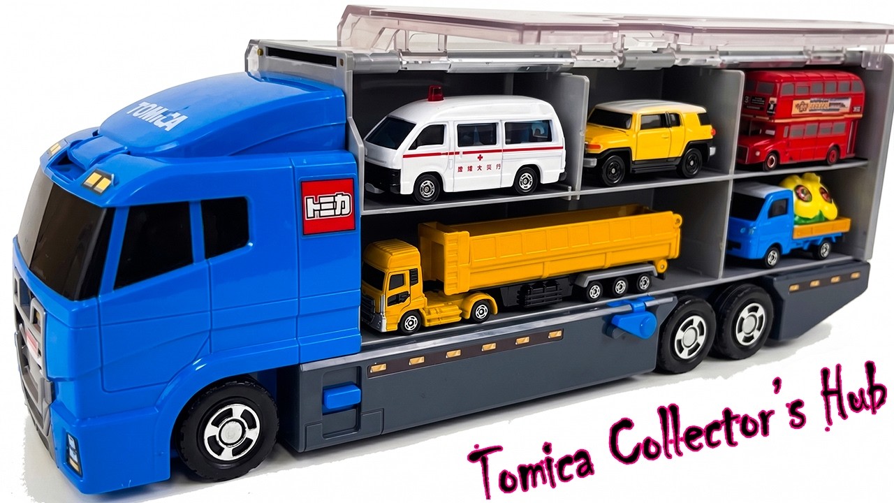 トミカ☆高級ミニカーを開封してコンボイ出発！ホンダNSXも参加☆Unbox