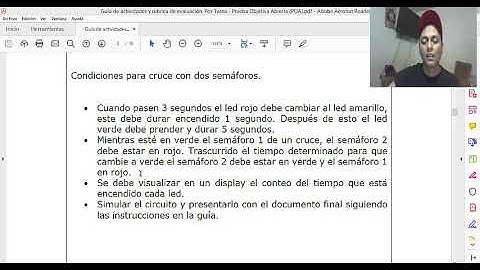 funcionamiento de  2 semáforos con proteus