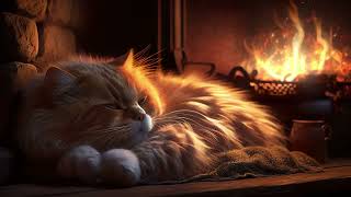 Live Wallpaper 4K Animal Cat By The Fireplace