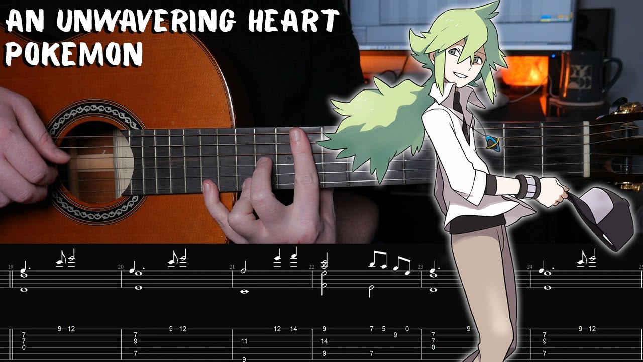 An Unwavering Heart (Emotion) - Pokémon Black & White / X & Y - Fingerstyle Guitar Tutorial + TAB