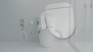 ZMJH zma102 heated bidet toilet seat.Function explanation and installation tutorial.