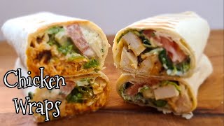 2 Easy Chicken Wraps | Ranch Wraps Recipe