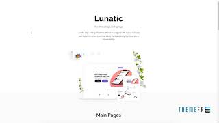 Lunatic - App Landing WordPress Theme.      Skyler Clive screenshot 5