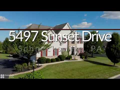 5497 Sunset Drive, Schnecksville, PA home video tour
