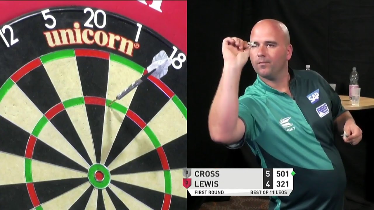 LIVE DARTS! Cross v Lewis PDC Autumn Series Day Three YouTube
