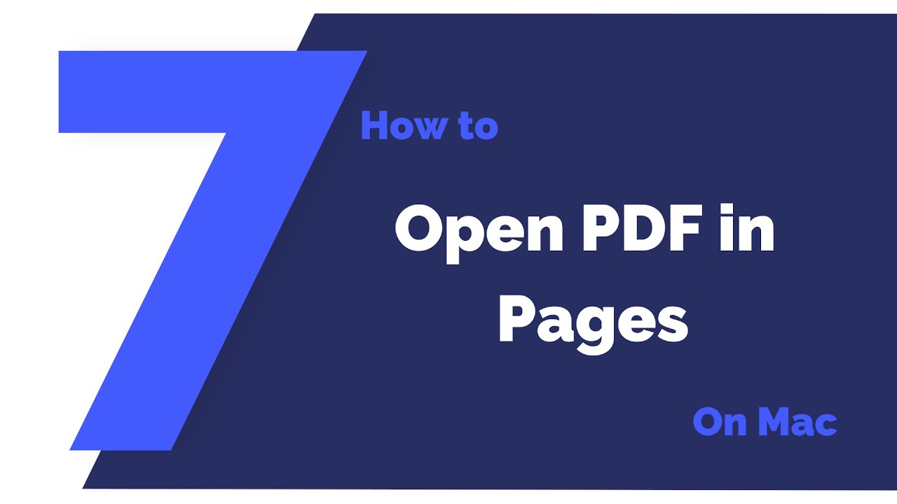 how to open pdf with pages