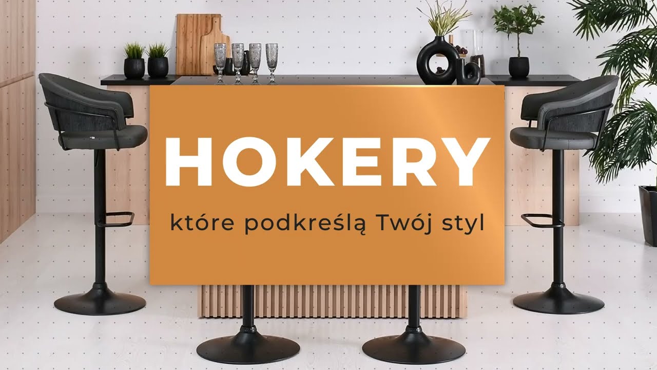 Regulowane hokery i krzesła barowe o unikatowym designie