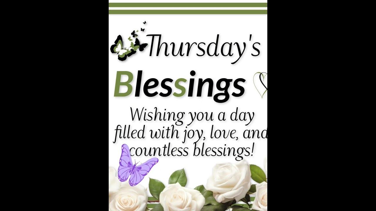 Thursday Morning Blessings 