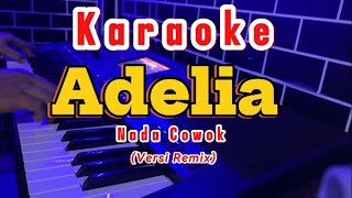 KARAOKE ADELIA NADA COWOK ~ REMIX