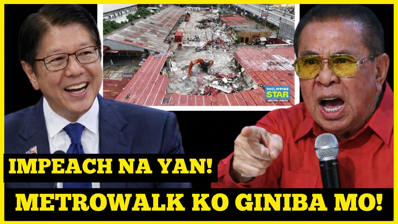 METROWALK NA DEMŌLISHED NA! ITO ANG RASON NG GALÍT NI CHAVIT KAY PBBM!